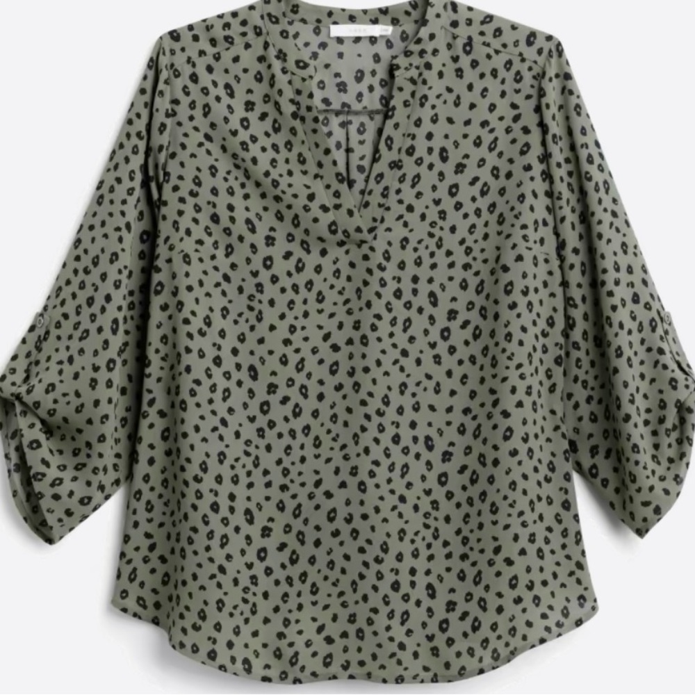 Lush Warren Split Neck Blouse, Size 1X (16-18)